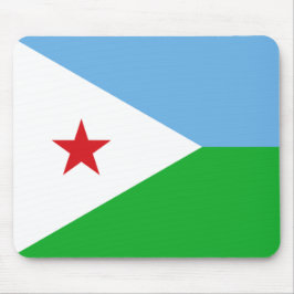 Vlag van Djibouti (Afrikaanse natie) Muismat