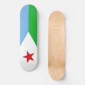 Vlag van Djibouti (Afrikaanse natie) Persoonlijk Skateboard (Voorkant)