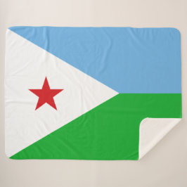 Vlag van Djibouti (Afrikaanse natie) Sherpa Deken