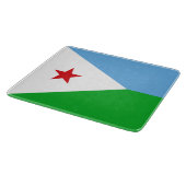 Vlag van Djibouti (Afrikaanse natie) Snijplank (Hoek)