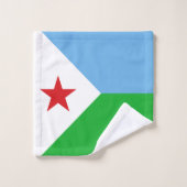 Vlag van Djibouti Bad Handdoek (Wasdoekje)