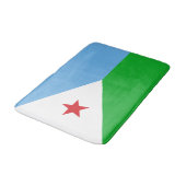 Vlag van Djibouti Badmat (Gekanteld)