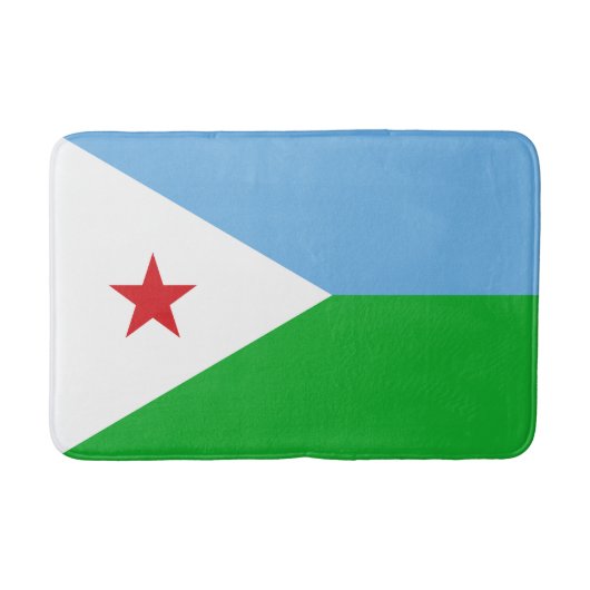 Vlag van Djibouti Badmat (Voorkant)