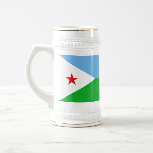 Vlag van Djibouti Bierpul (Links)