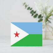 Vlag van Djibouti Briefkaart (Staand voorkant)