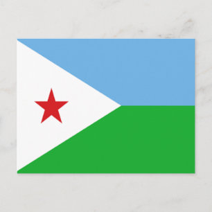 Vlag van Djibouti Briefkaart