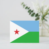 Vlag van Djibouti Briefkaart (Staand voorkant)