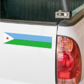 Vlag van Djibouti Bumpersticker (Op Truck)