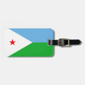 Vlag van Djibouti - Easy ID Personal Bagagelabel (Voorkant horizontaal)