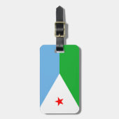 Vlag van Djibouti - Easy ID Personal Bagagelabel (Voorkant verticaal)