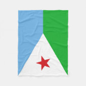 Vlag van Djibouti Fleece Deken (Voorkant)
