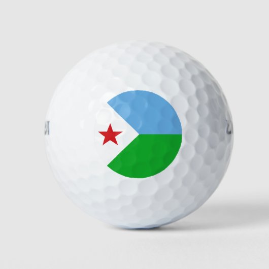 Vlag van Djibouti Golfballen (Voorkant)