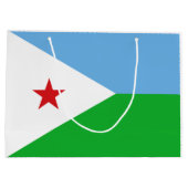 Vlag van Djibouti Groot Cadeauzakje (Achterkant)