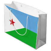 Vlag van Djibouti Groot Cadeauzakje (Achterkant Gekanteld)