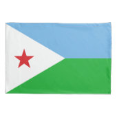 Vlag van Djibouti Kussensloop (Achterkant)