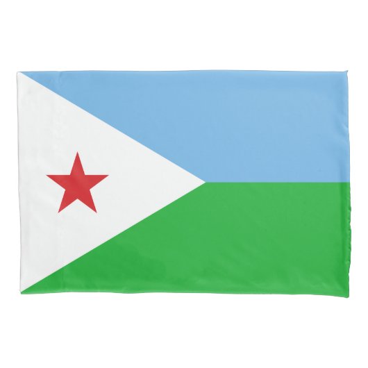 Vlag van Djibouti Kussensloop (Voorkant)
