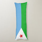 Vlag van Djibouti Lichaamskussen (Achterkant (Verticaal))