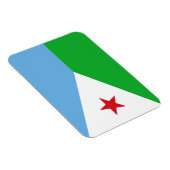 Vlag van Djibouti Magneet (Rechterzijde)