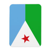 Vlag van Djibouti Magneet (Verticaal)
