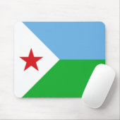 Vlag van Djibouti Muismat (Met muis)