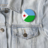 Vlag van Djibouti Ronde Button 5,7 Cm (In situ)