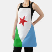 Vlag van Djibouti Schort (Insitu)