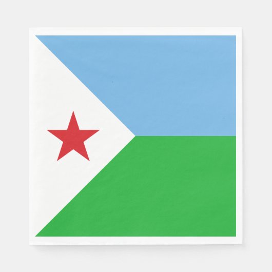 Vlag van Djibouti Servet (Voorkant)