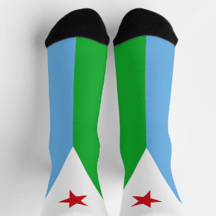 Vlag van Djibouti Sokken