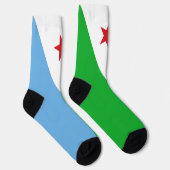 Vlag van Djibouti Sokken (Rechts)