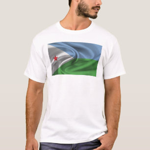Vlag van Djibouti T-shirt
