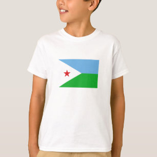 Vlag van Djibouti T-shirt