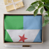 Vlag van Djibouti Tissuepapier (Geschenk)