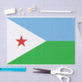 Vlag van Djibouti Tissuepapier (Craft)