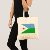 Vlag van Djibouti Tote Bag (Voorkant (product))