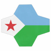 Vlag van Djibouti Voetbal (Enkel)