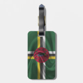 Vlag van Dominica Bagagelabel (Achterkant verticaal)