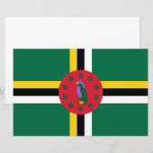 vlag van Dominica Briefpapier (Voorkant / Achterkant)