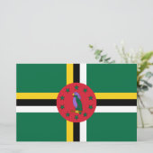 vlag van Dominica Briefpapier (Staand voorkant)