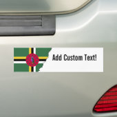 vlag van Dominica Bumpersticker (Op auto)
