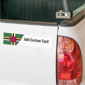 vlag van Dominica Bumpersticker (Op Truck)