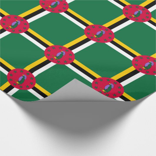 Vlag van Dominica Cadeaupapier (Hoek)