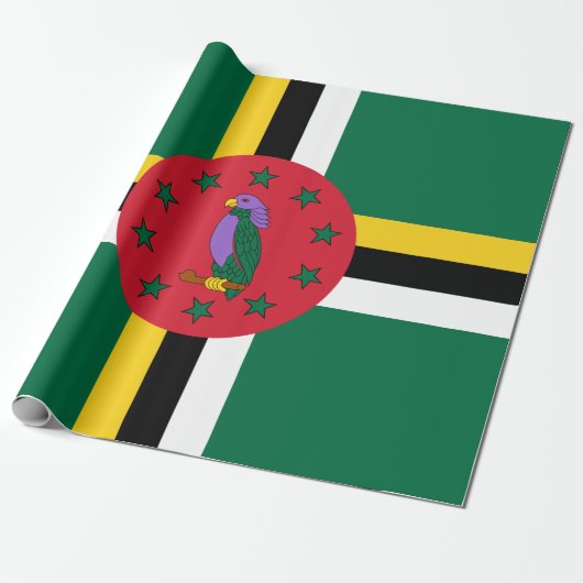 vlag van Dominica Cadeaupapier (Uitgerold)