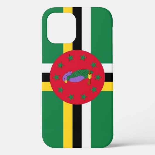 vlag van Dominica Case-Mate iPhone Case (Achterkant)