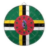 vlag van Dominica Dartbord (Voorkant)