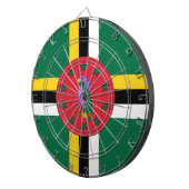 vlag van Dominica Dartbord (Voorkant Rechts)
