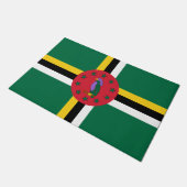 Vlag van Dominica Deurmat (Schuin)