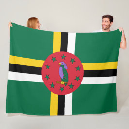 vlag van Dominica Fleece Deken