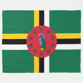 vlag van Dominica Fleece Deken (Voorkant (Horizontaal))