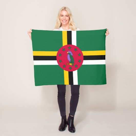 Vlag van Dominica Fleece Deken (In situ)