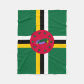 Vlag van Dominica Fleece Deken (Voorkant)